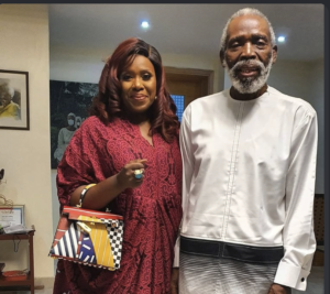 Olu Jacobs and his beautiful wife Joke Silver