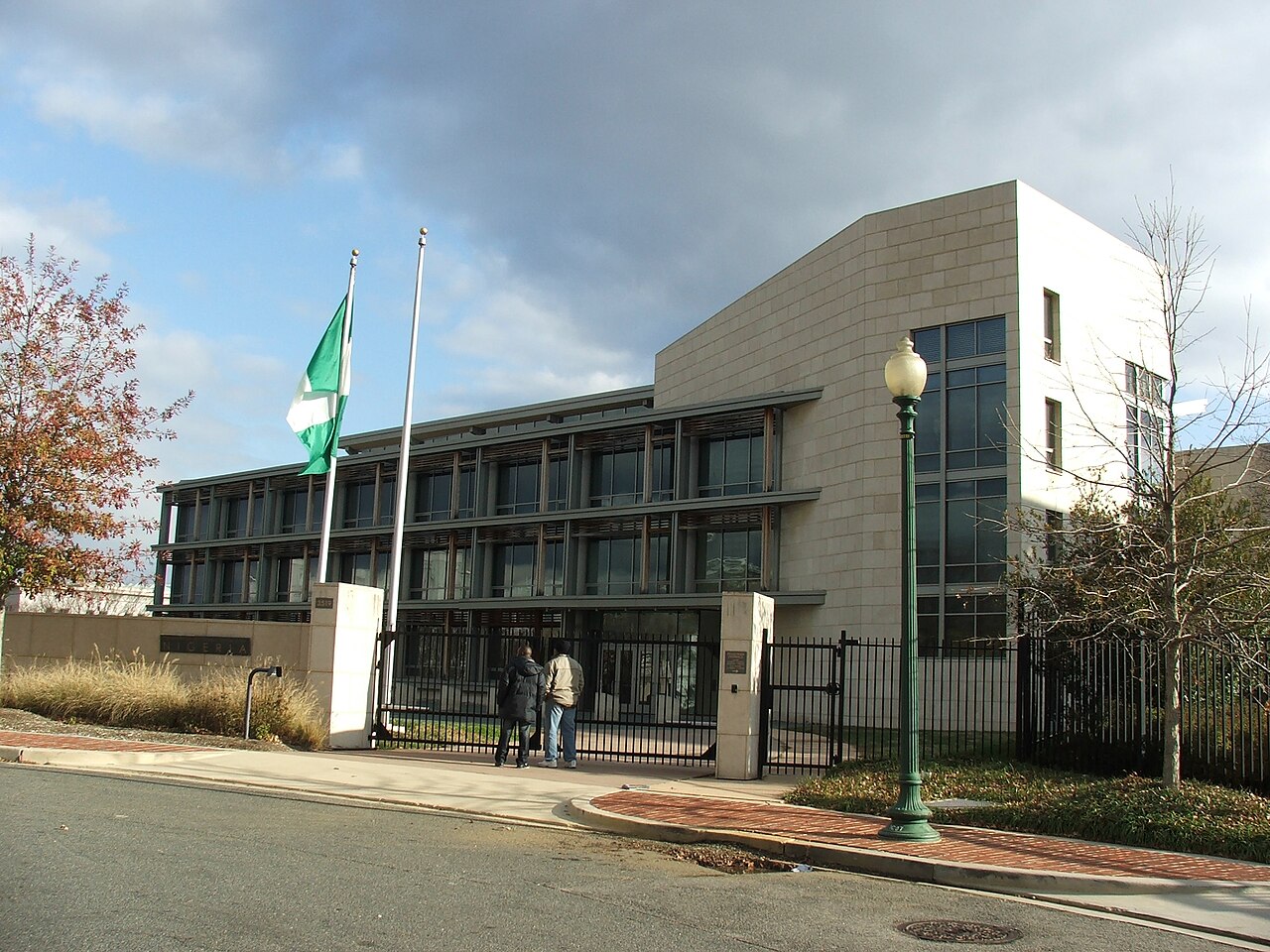 Embassy of Nigeria, Washington DC The Embassy of Nigeria in Washington DC, which serves Nigerians in the United States