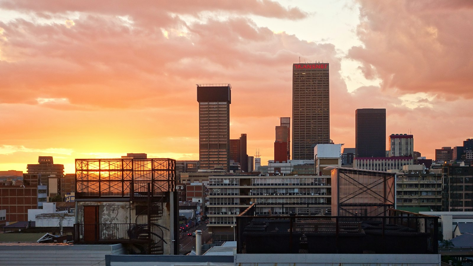 Johannesburg skyline Johannesburg, South Africa city skyline at sunset