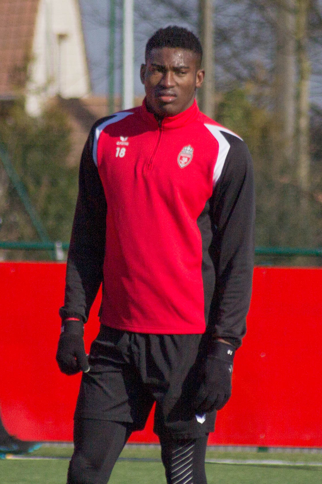 Nigerian striker Taiwo Awoniyi in training